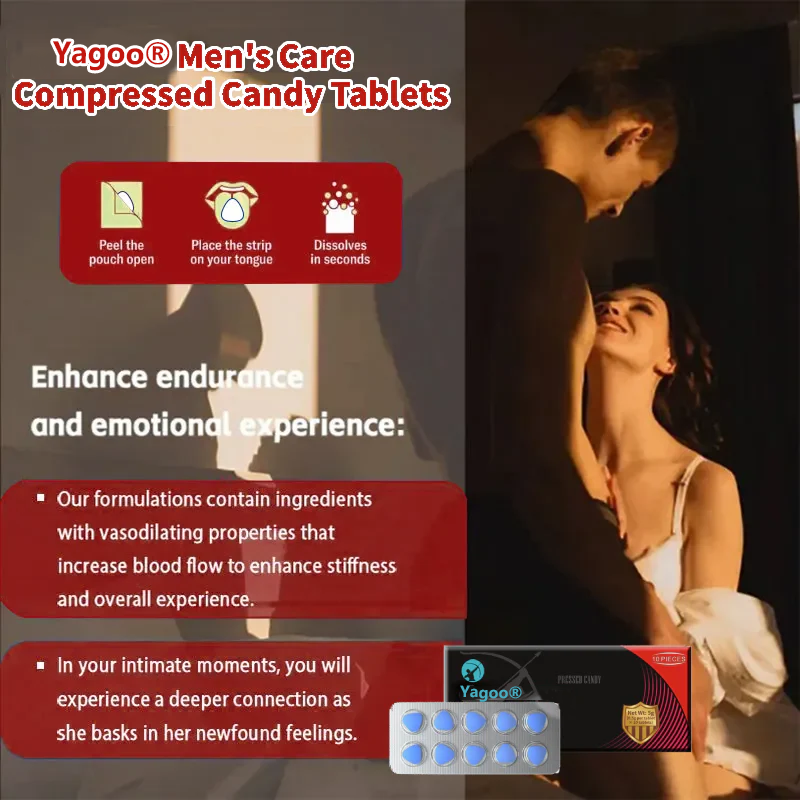 🌟Yagoo® Men's Care Compressed Candy Tablets🔥Stronger And Longer Lasting🔥