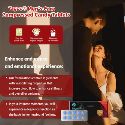 🌟Yagoo® Men's Care Compressed Candy Tablets🔥Stronger And Longer Lasting🔥