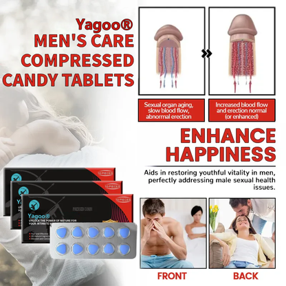 🌟Yagoo® Men's Care Compressed Candy Tablets🔥Stronger And Longer Lasting🔥