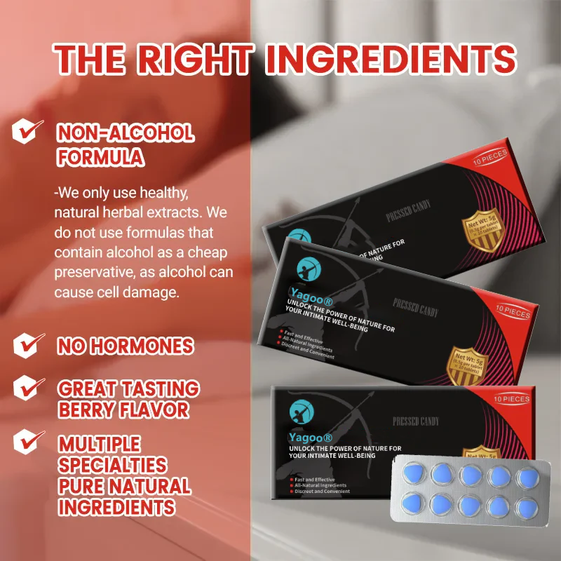 🌟Yagoo® Men's Care Compressed Candy Tablets🔥Stronger And Longer Lasting🔥
